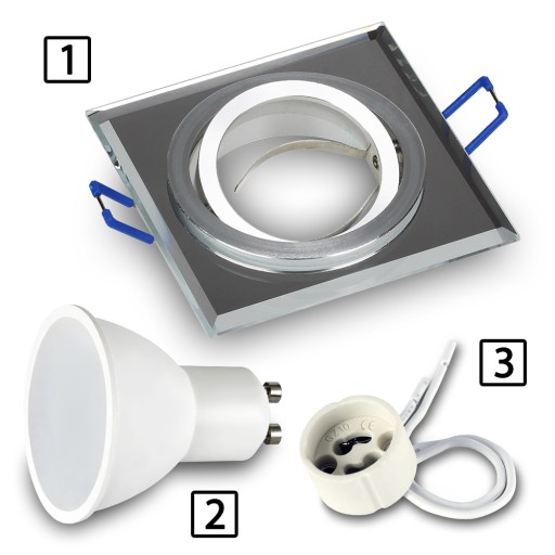 Halogénové svietidlo MIRROR SQUARE MOVABLE pre LED