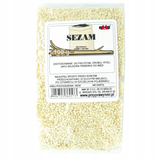 Biely sezam. NMR 100g bez chemikálií