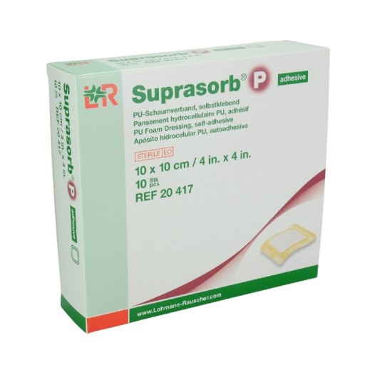 Suprasorb P penový obväz 10x10cm L&R