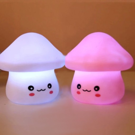 Hubová nočná lampa Silikónová LED hubová lampa