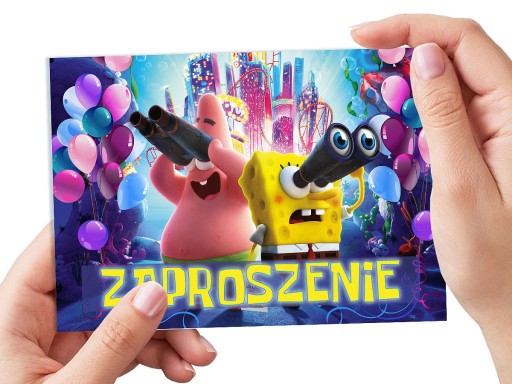 POZVÁNKA NA NARODENINY DIEŤAŤA SPONGEBOB + OBÁLKA ZDARMA