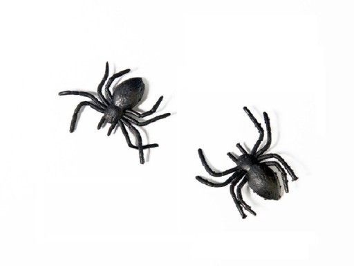 HALLOWEENSKÉ OZDOBY PAVÚKY ČIERNA KONFETTIOVÁ OZDOBA 3cm PartyDeco 10 kusov