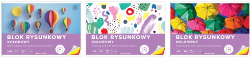 FAREBNÝ VÝKRESOVÝ BLOK 20 LIST 10 FARIEB A4