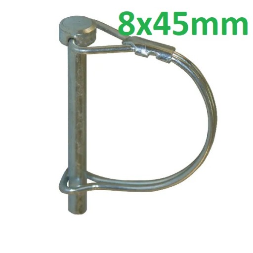 Sklopná závlačka, ochrana potrubia, 8x45mm