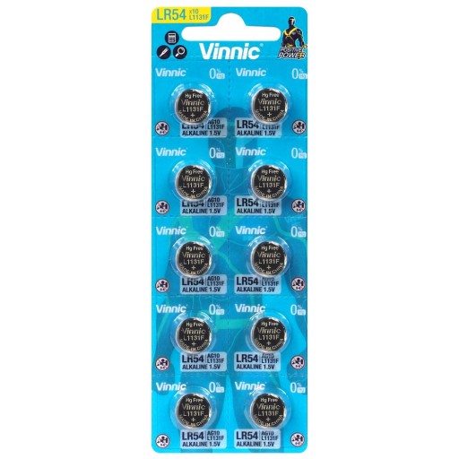 Vinnic AG13 LR44 batéria 1,5V blister 10 ks.