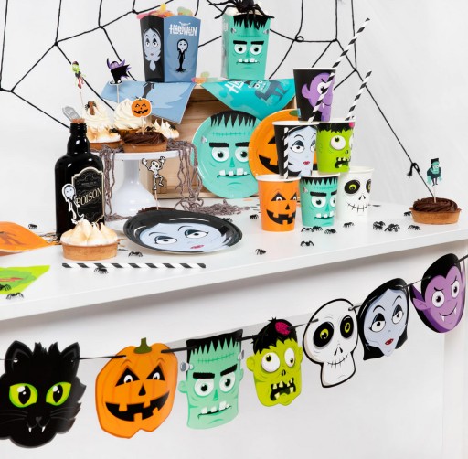 Papierové poháre Halloween Monster 220ml 6ks.