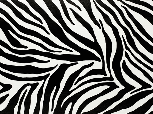 Zebra dyha Biela a čierna Fólia Rozmery 45x100cm