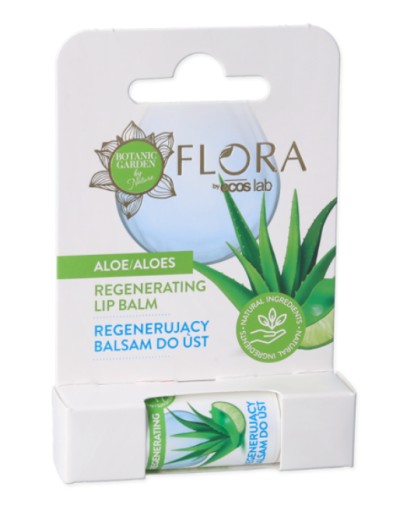 FLORA Ecos Lab regeneračný balzam na pery z aloe 3,8 g