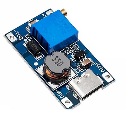 Step-up prevodník MT3608 USB-C 5-28V 2A