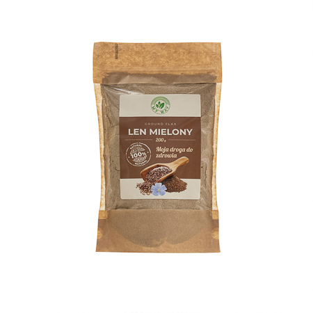 Ľan mletý Hnedé ľanové semienko Natural 200g / MY WAY