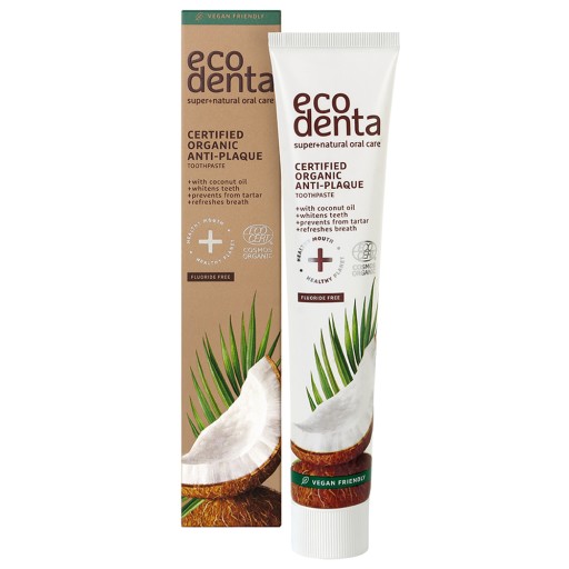 Bio zubná pasta bez fluoridu Ecodenta kokosový olej 75 ml