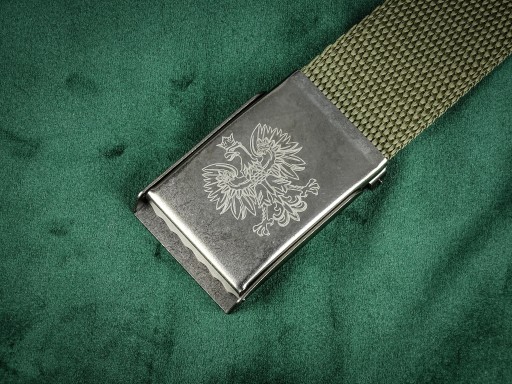 Khaki Military krátky kaki opasok na NOHAVICE 95cm