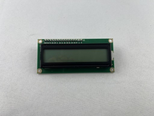 LCD DISPLEJ 1602 2x16 HD44780 I2C CONVERTER čierne znaky / biele pozadie
