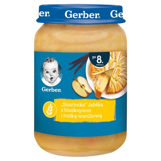 Gerber Apple Pie Jablká s piškótami a vanilkou po 8. mesiaci 190 g