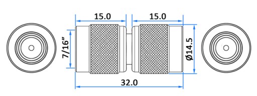 RF anténna spojka TNC/wt-TNC/wt HQ 50Ohm