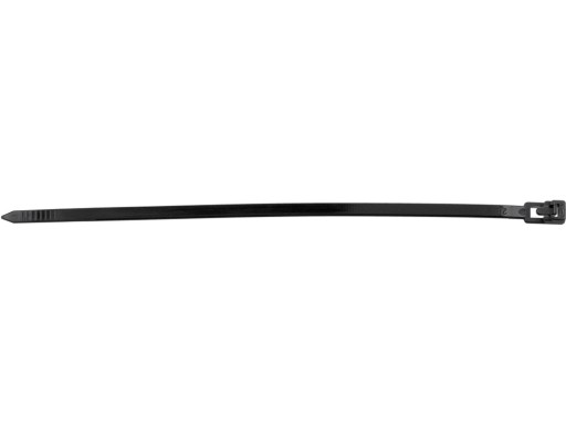 PLASTOVÉ KABELOVÉ VIAZAČKY, ČIERNA, 4,8x200mm, 100 ks. YATO TITULY