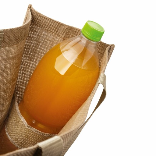 Veľká NÁKUPNÁ TAŠKA 15 kg s 2 držiakmi na EKO fľaše
