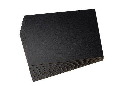 10x HDF Black - 3mm - A5 210x148mm - rezanie laserom