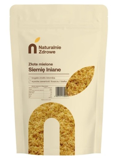Zlaté mleté ľanové semienko 1000g Prirodzene zdravé