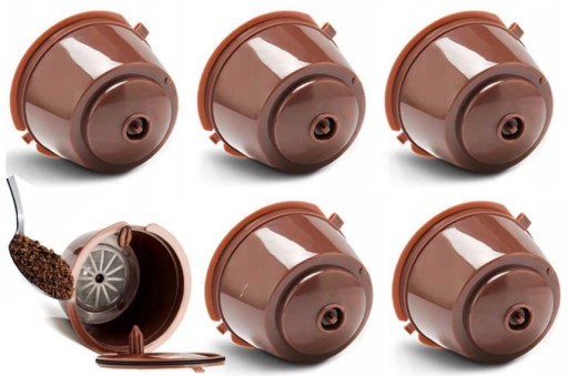 5x DOLCE GUSTO OPÄTOVNE POUŽITEĽNÉ kávové kapsuly