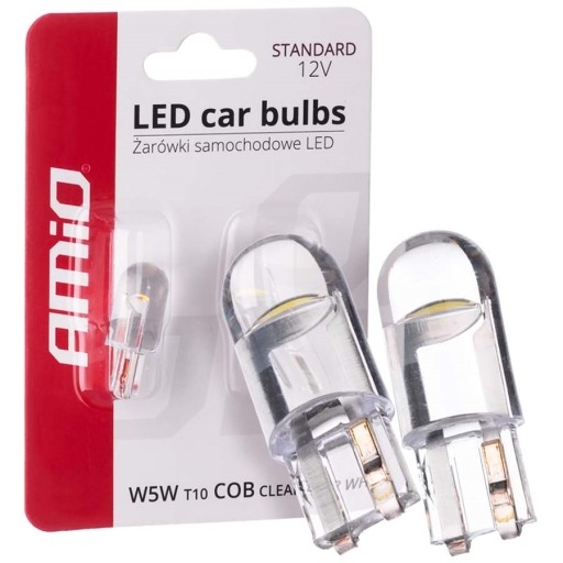 AMIO W5W T10 LED 12xSMD 2835 12V silikón