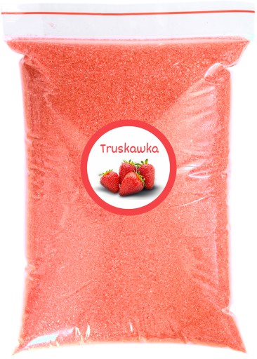 Cukor na cukrovú vatu Jahoda 1kg Strawberry Doypack Pink Dry