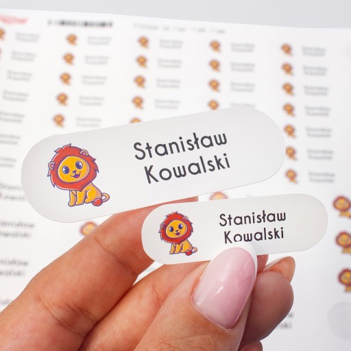 VODEODOLNÉ NÁLEPKY MENÁ 58 KS