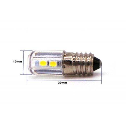 E10 LED žiarovka 6V biela 300lm