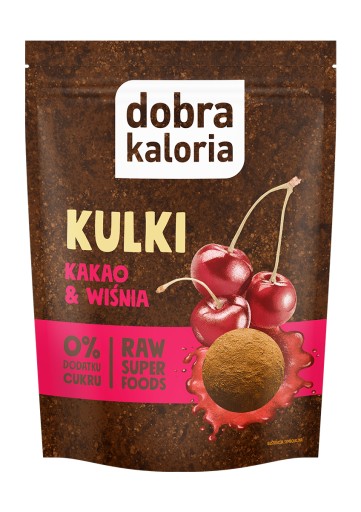 Good Calorie Power guličky Kakao & čerešňa bez cukru