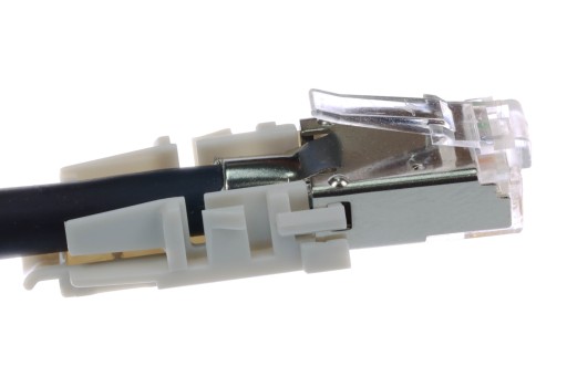 Telegartner Zástrčka s krytom RJ45 6A FTP šedá