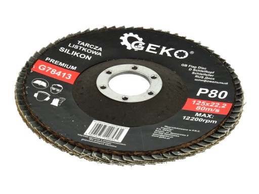 Kotúč klapkový 125mm P80 SILIKON PREMIUM 10s