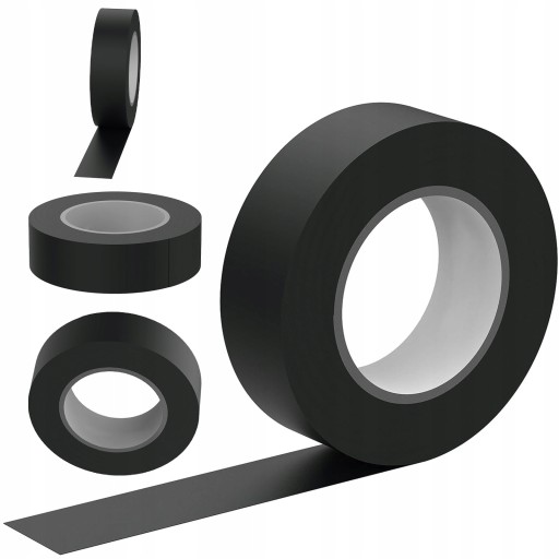 10x SILNÁ LEPICIA IZOLAČNÁ PÁSKA VODEODOLNÁ ČIERNA 15mm x 0,13mm 10m