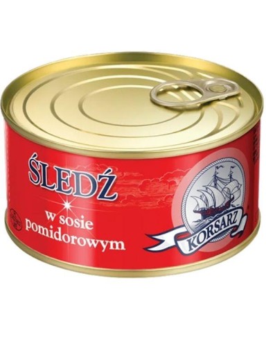 SLEDE V PARADAJKOVEJ Omáčke, konzervovaný Korsarz 330g