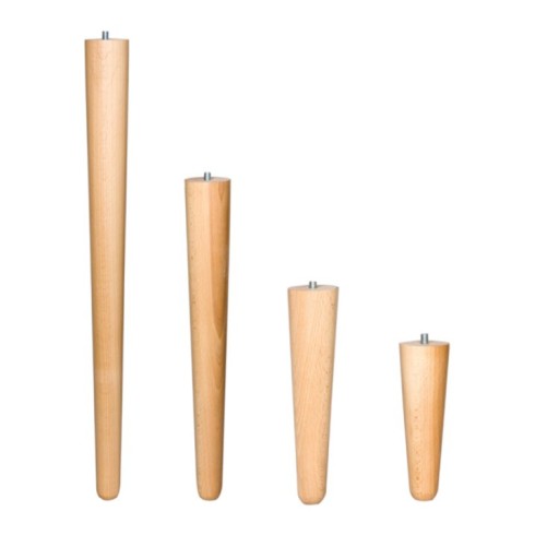 ROVNÁ drevená noha 13 cm s osadením BUK
