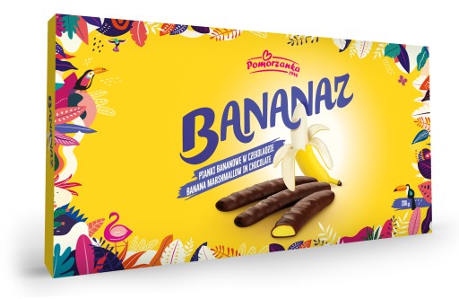 Banánové marshmallows v čokoláde Pomorzanka 200g