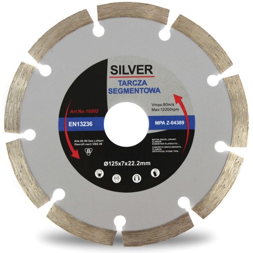 SEGMENTOVANÝ POHÁR DIAMANTOVÝ DISK 125MM PRE BETÓNOVÉ DIAMANTOVÉ NÁKLADY