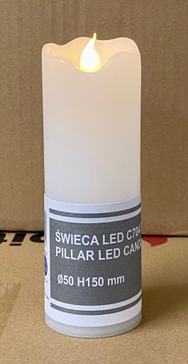LED sviečka 15 cm / 5 cm Subito plameňový efekt