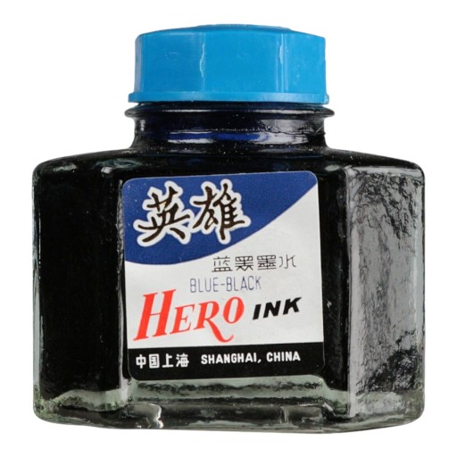 Námornícky modrý atrament do plniaceho pera Hero 50 ml