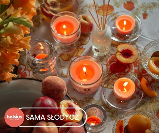 Vonné sviečky Ohrievače Maxi svetiel BOLSIUS 8h BROSKYŇA 8 kusov