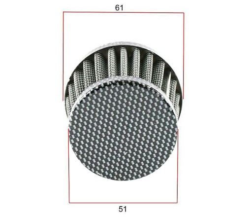 S50 S51 Stredný kužeľový filter 90° 30mm