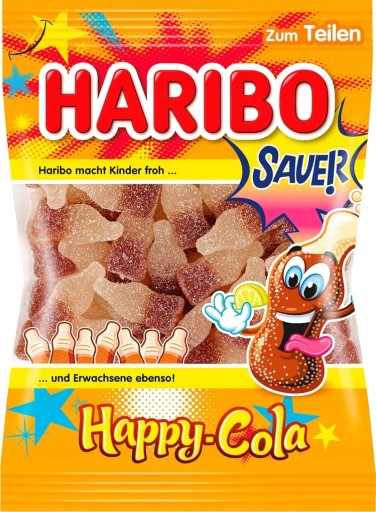 HARIBO Happy Cola Sour Cola Flavor želé 175 g