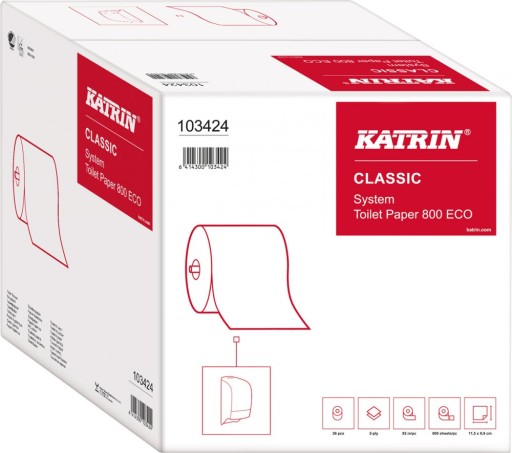 Katrin Toilet ECO 2-vrstvový toaletný papier 92m