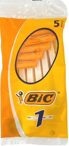 BIC Jednočepelový holiaci strojček na jedno použitie, 5 kusov