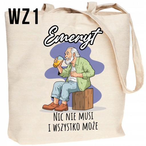 BAVLNENÁ EKOTAŠKA NA OSLAVU DÔCHODKU DARČEK K DÔCHODKU Z6