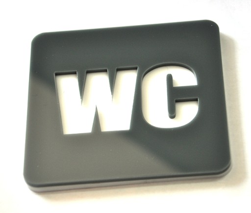 Plaketa, nápis, WC, WC, Piktogram