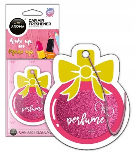 Aroma Car PINK PARFUME GLITTER GLITTER Osviežovač
