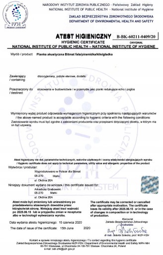 Akustický NÁSTENNÝ PANEL Tlmenie HEXAGON šesťhran Bitmat 3cm