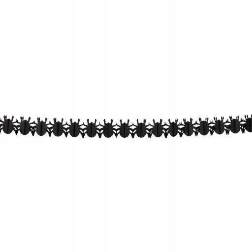 BLACK SPIDERS GARLAND 4M HALLOWEENSKÉ DEKORÁCIE74561