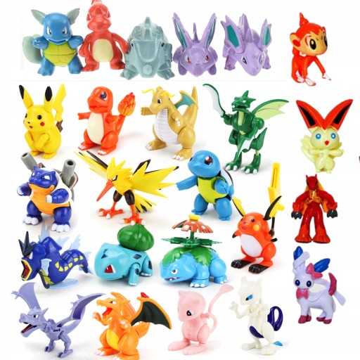 Figurky POKEMON GO SADA POSTAVIKOV 24ks minifigúrky POKEMON veľká sada