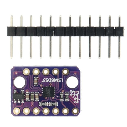 Gyroskop LSM6DS3 akcelerometer teplomer i2c SPI